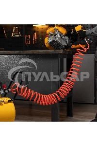 Шланг спиральный воздушный 8х12 мм, 18 бар, с быстросъемными соединениями, 10 м Stels