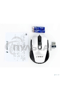 Мышь беспроводная Gembird MUSW-420-4 серебристый, 1600 dpi, радиоканал, USB, кнопки - 4