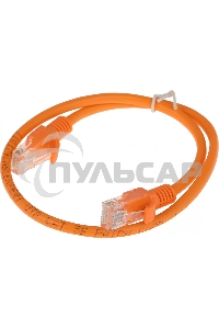 Патч-корд UTP Cablexpert PP12-0.5M/O кат. 5e, 0.5м, литой, многожильный (оранжевый)