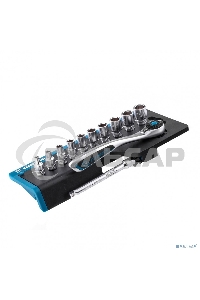 Набор торцевых головок Gross, трещотка 120 зубьев, 12 предметов, 1/4