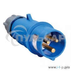 Вилка Iek PSN01-032-3 переносная ССИ-023 32А-6ч/200-250В 2Р + РЕ IP44 MAGNUM ИЭК
