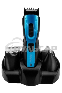 Машинка для стрижки Starwind SHC 4379 синий/черный 3Вт (насадок в компл:8шт)