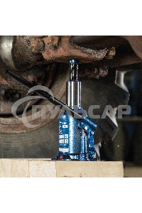 Домкрат гидравлический бутылочный телескопический, 8 т, подъем 180-410 мм Stels