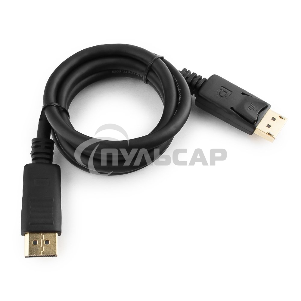 Кабель DisplayPort Gembird/Cablexpert, 1м, 20M/20M, черный, экран, пакет(CC-DP-1M)