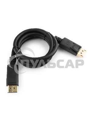 Кабель DisplayPort Gembird/Cablexpert, 1м, 20M/20M, черный, экран, пакет(CC-DP-1M)