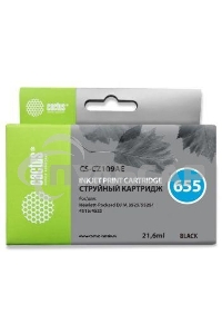Картридж струйный Cactus CS-CZ109AE №655 черный (21,6 мл) для HP DJ IA 3525/5525/4515/4525