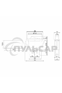 Выключатель клавишный Rexant 250V 15А (3с) ON-OFF зеленый с подсветкой