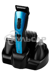 Машинка для стрижки Starwind SHC 4379 синий/черный 3Вт (насадок в компл:8шт)