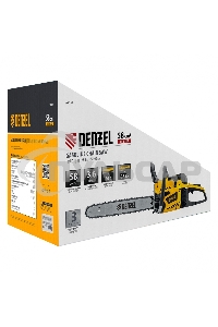 Пила цепная бензиновая DS-5820, шина 50 см, 58см3, 3,6 л.с., шаг 0,325, паз 1,5 мм, 76 зв Denzel