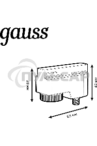 Адаптер Gauss TR122 черный