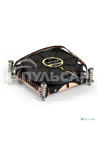 Кулер для процессора ExeGate ESNK-0049.PWM.1U.2011/66.Cu черный, 75 мм, медь, 5000 об/мин, 54 дБ, 4 pin, 115 Вт, 30 мм