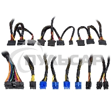 Блок питания ExeGate 800PPX (EX220363RUS), 800Вт, 135мм, модульный, черный