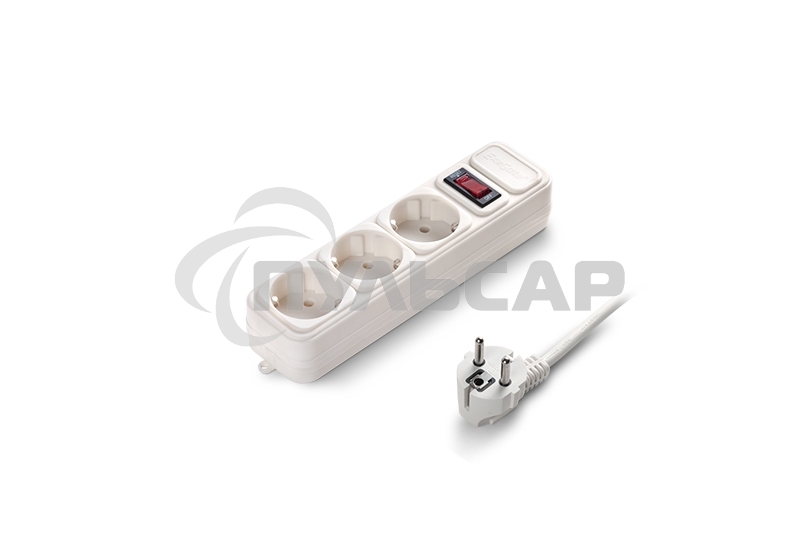 Сетевой фильтр ExeGate EX221181RUS SP-3-3W (3 розетки, 3м, евровилка, белый)