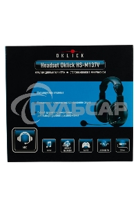 Гарнитура Oklick HS-M137V черный 1.8м мониторы оголовье
