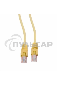 Патч-корд UTP Cablexpert кат.5e, 5м, литой, многожильный (желтый)