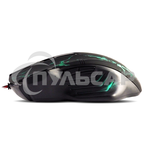 Мышь проводная Crown Gaming CMXG-601 черный, 1800 dpi, USB, кнопки - 7