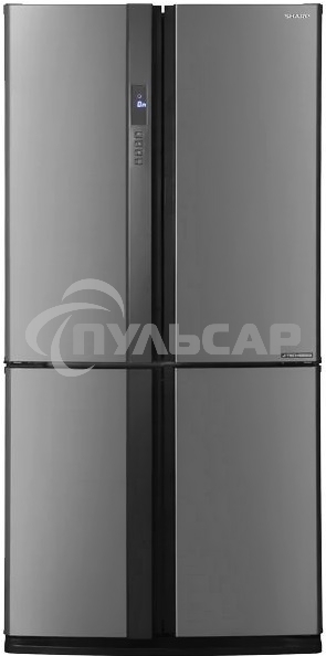 Холодильник Sharp SJ-EX93PSL нержавеющая сталь трехкамерный 345/211 л морозилка снизу Side by Side