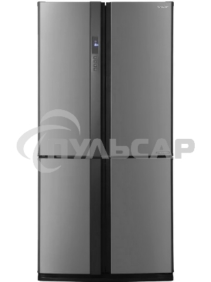 Холодильник Sharp SJ-EX93PSL нержавеющая сталь трехкамерный 345/211 л морозилка снизу Side by Side