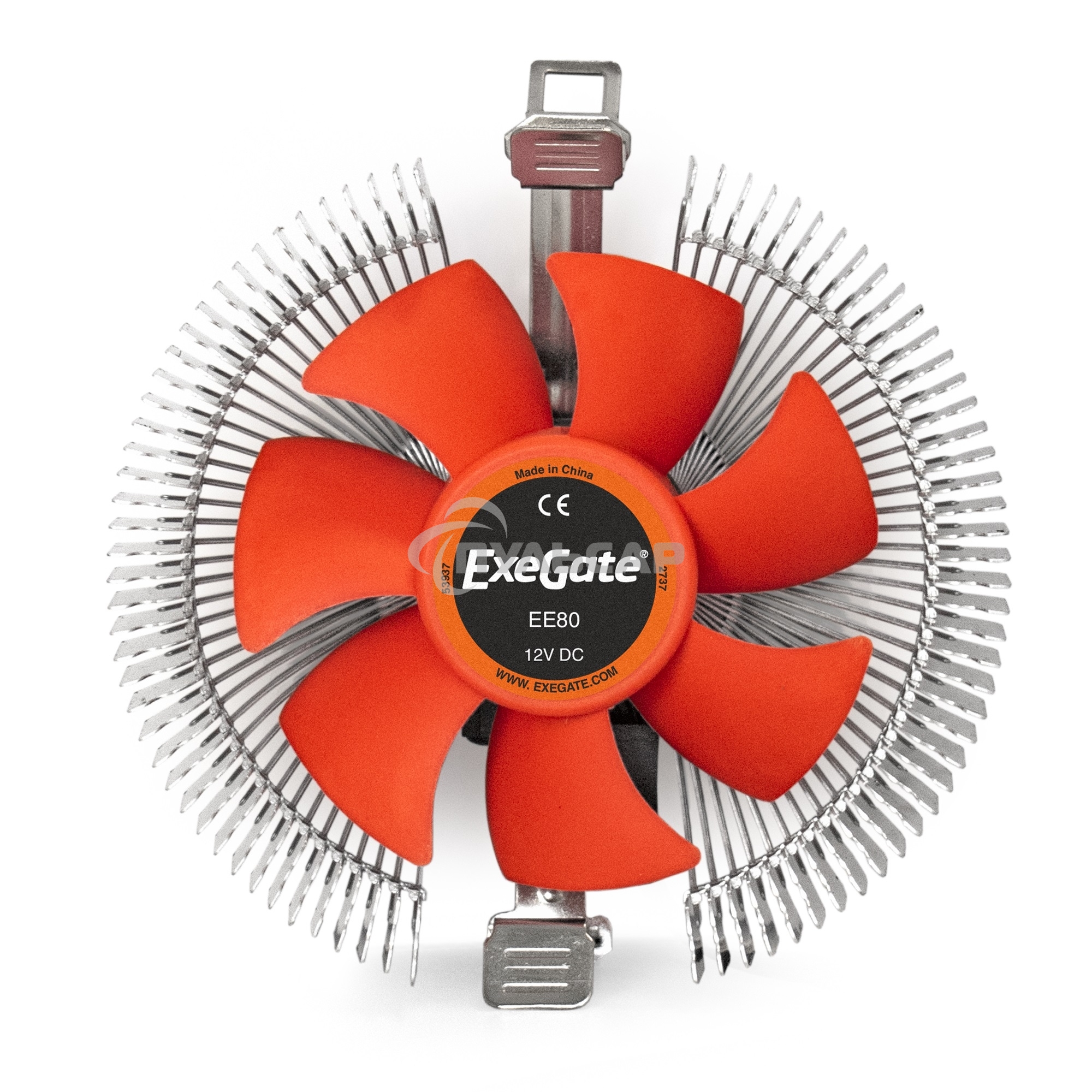 Кулер для процессора ExeGate EE80 серебристый, 90 мм, алюминий, 2000 об/мин, 22 дБ, 3 pin, 65 Вт, 67 мм