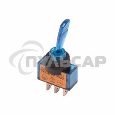 Тумблер 12V 20А (3c) ON-OFF однополюсныйс синей подсветкойRexant