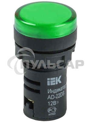 Арматура светосигнальная AD-22DS 24В AC/DC зел. ИЭК BLS10-ADDS-024-K06