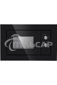 Микроволновая печь встраиваемая Maunfeld MBMO.20.1PGB черный, 20 л, 800 Вт, переключатели - поворотный механизм