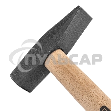 Молоток СИБРТЕХ слесарный, 500 г, квадратный боек, деревянная рукоятка 10217