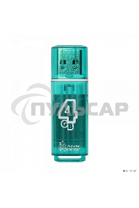 Флешка USB Smartbuy 4 Gb USB <USB 2.0> Smartbuy Glossy series Green (SB4 GbGS-G)