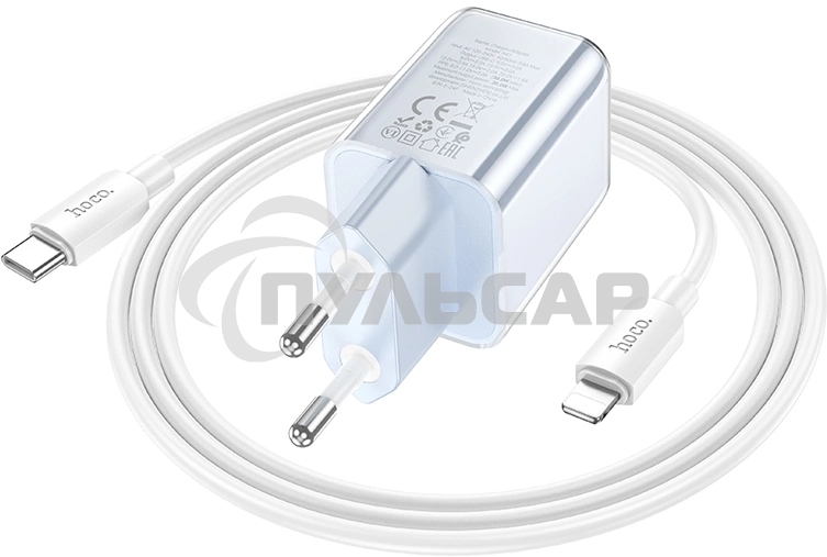 Сетевое зарядное устройство Hoco N47 Glorious 30W 3A (PD) белый PD30W