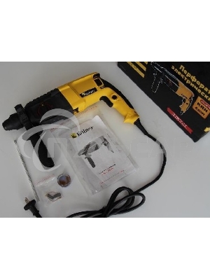 Перфоратор KOLNER KRH 820H (820 Вт, SDS+, 2,5Дж,1150 об/мин, 3 режима, макс.диам.сверл(бетон) 26мм, ПВХ кабель 2м.)