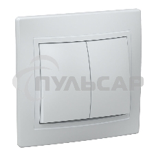 Выключатель Iek EVK20-K01-10-DM ВС10-2-0-КБ 2кл 10А КВАРТА (белый)