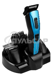 Машинка для стрижки Starwind SHC 4379 синий/черный 3Вт (насадок в компл:8шт)