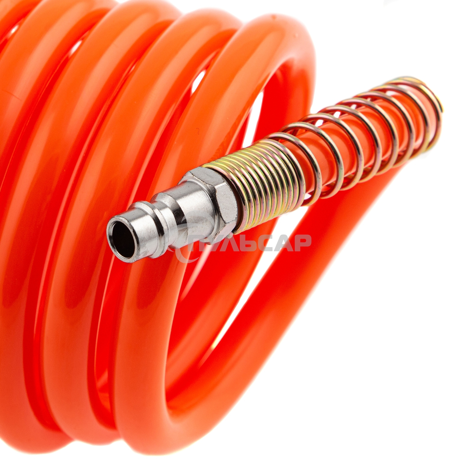 Шланг спиральный воздушный 8х12 мм, 18 бар, с быстросъемными соединениями, 15 м Stels