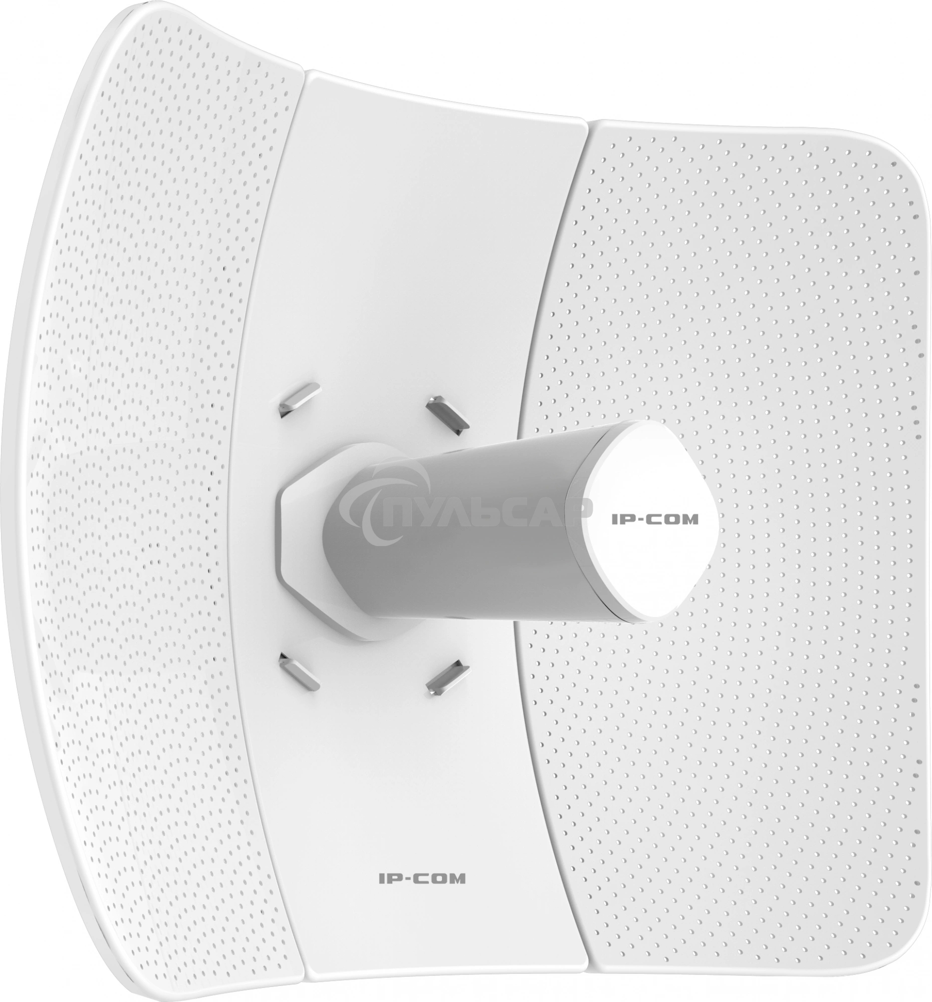 Наружный радиомост IP-COM iLBE-M5 большой дальности действия, 5 ГГц, до 433 Мбит/с, IP64, 1х23dbi, 1х100 Мбит/с, PoE