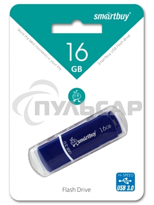 Флешка USB Smartbuy 3.0 Flash 16 Gb,Crown Blue (SB16 GbCRW-Bl)