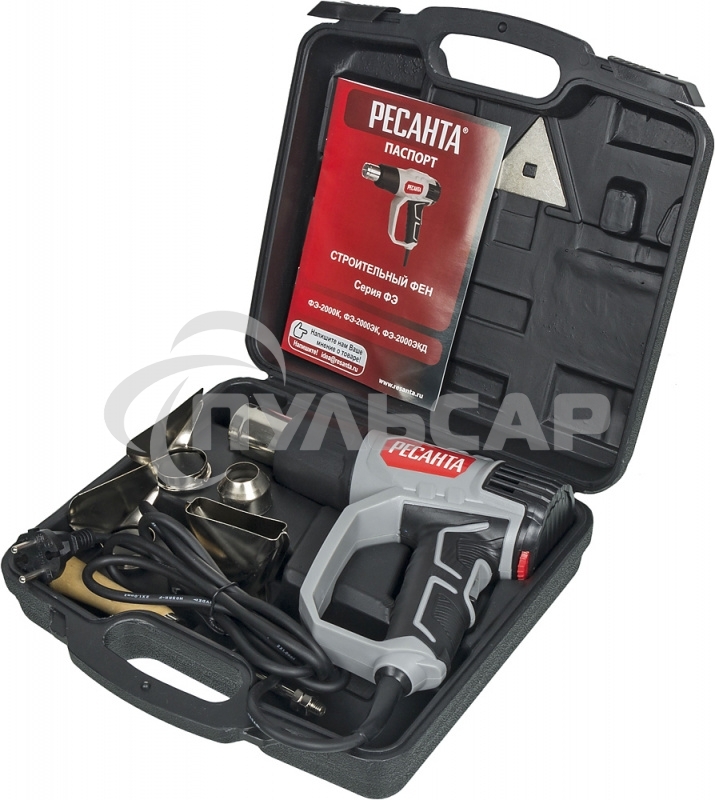 Технический фен Ресанта ФЭ-2000ЭК 2000Вт темп.50/50-550/50-550С