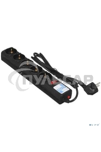 Сетевой фильтр Powercube SPG5-С2 1.9м (5 розеток) черный (коробка)