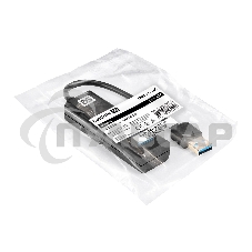 Хаб USB (концентратор) 4-в-1 ExeGate DUB-4TP (кабель-адаптер USB3.0 --> 4xUSB3.0, Plug&Play, черный)