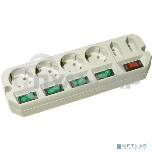 Сетевой фильтр Most ARG 3м (6 розеток) белый (пакет ПЭ)