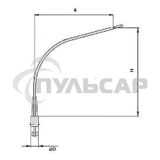 Кронштейн К1К-1.0-1.0-0.1-0.048 гор. цинк. Пересвет В00002728 Кронштейн К1К-1.0-1.0-0.1-0.048 гор. цинк. Пересвет В00002728