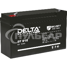 Аккумуляторная батарея Delta series DT, DT 612, voltage 6V, capacity 12Ah (discharge 20 hours)
