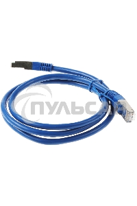 Патч-корд FTP Cablexpert кат.6, 1м, литой, многожильный черный