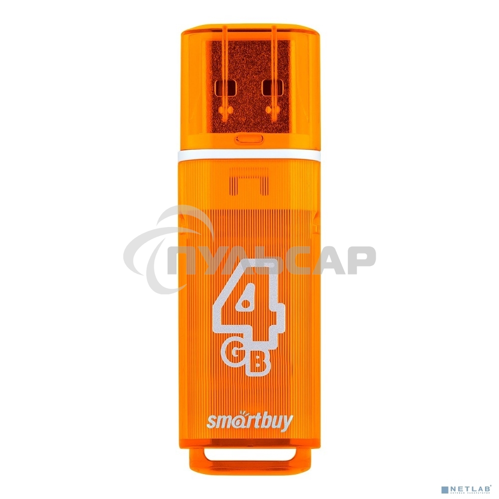 Флешка USB Smartbuy 4 Gb USB <USB 2.0> Smartbuy Glossy series Orange (SB4 GbGS-Or)