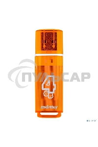Флешка USB Smartbuy 4 Gb USB <USB 2.0> Smartbuy Glossy series Orange (SB4 GbGS-Or)