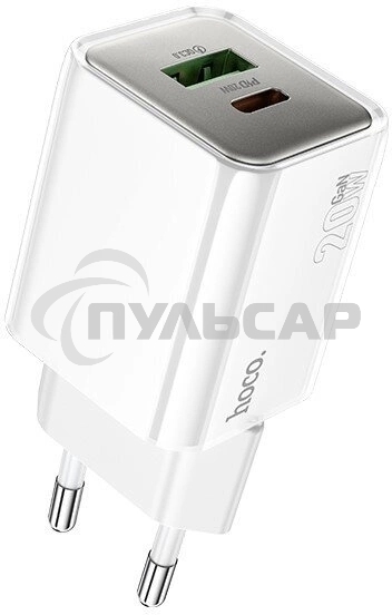 Сетевое зарядное устройство Hoco N46 Glorious 20W 3A (QC) белый