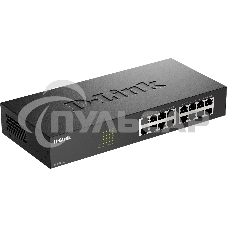 Неуправляемый коммутатор D-Link DES-1016D/I1A с 16 портами 10/100Base-TX
