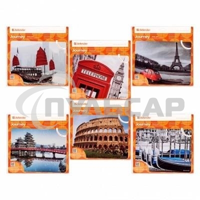 Коврик для мыши Defender Journey 240x190x0.4 мм, 6 видов