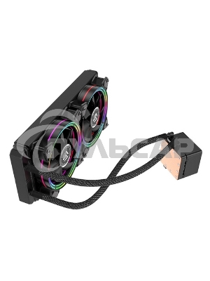 Жидкостная система охлаждения Alseye H240 черный, 120 мм, алюминий/медь, 2000 об/мин, 35.2 дБ, 4 pin, 180 Вт