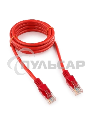 Патч-корд UTP Cablexpert кат.5e, 1.5м, литой, многожильный (красный)