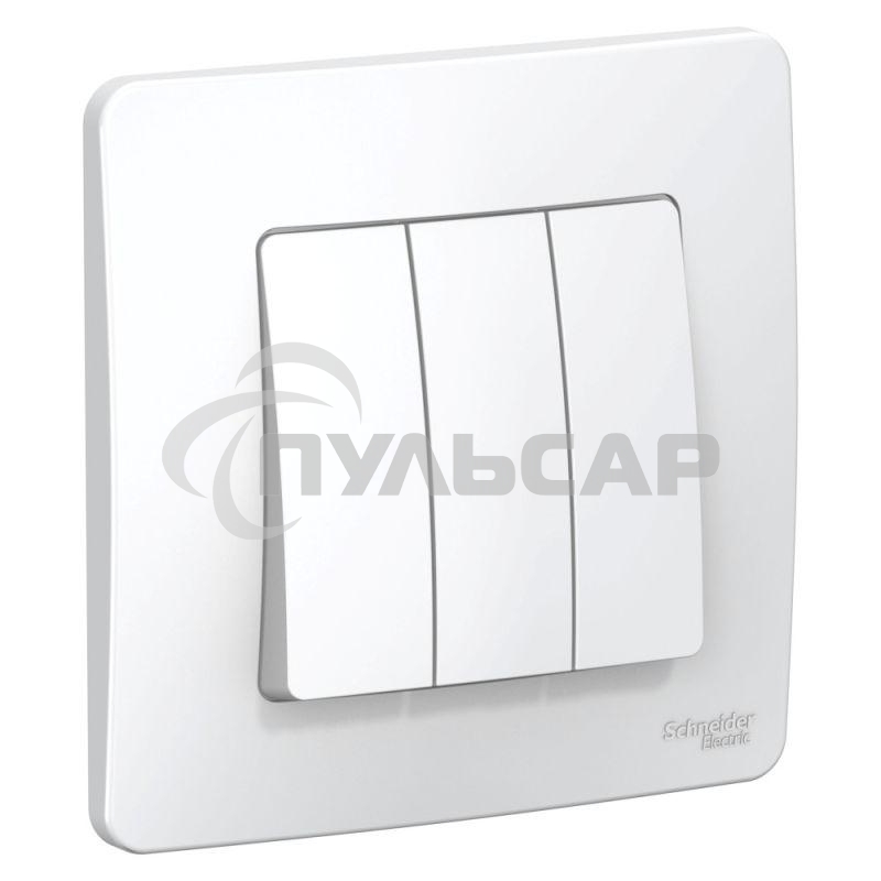 Выключатель 3-кл. СП BLANCA (сх.1+1+1) 10А 250В белый SchE BLNVS100501